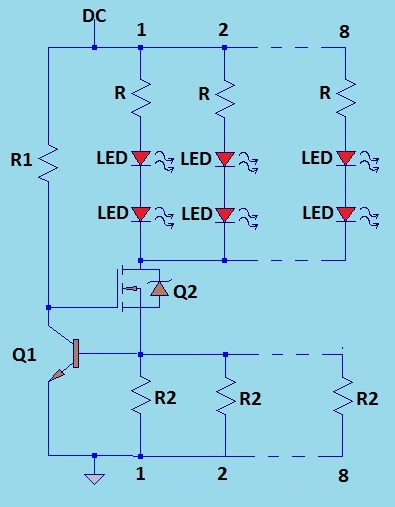 High current LED driver using FET | simple electronics
